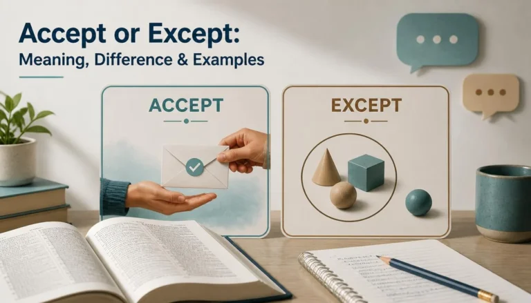Accept or Except