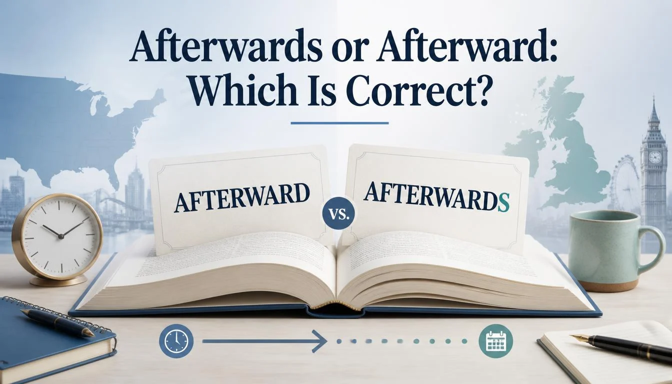 Afterwards or Afterward