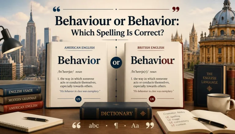 Behaviour or Behavior