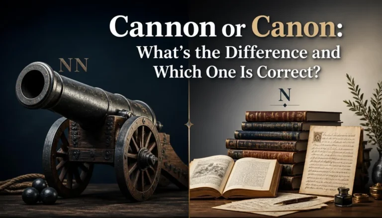 Cannon or Canon