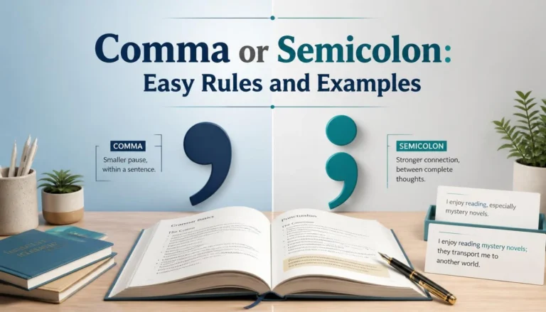 Comma or Semicolon