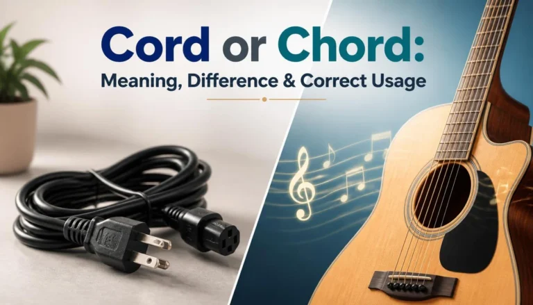 Cord or Chord