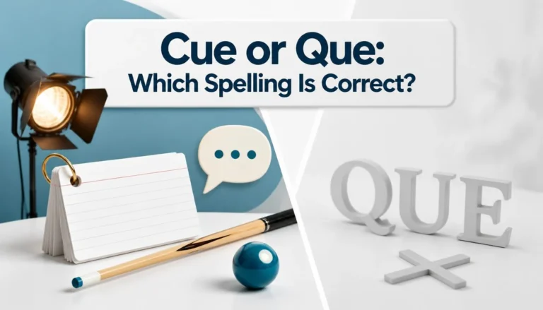 Cue or Que