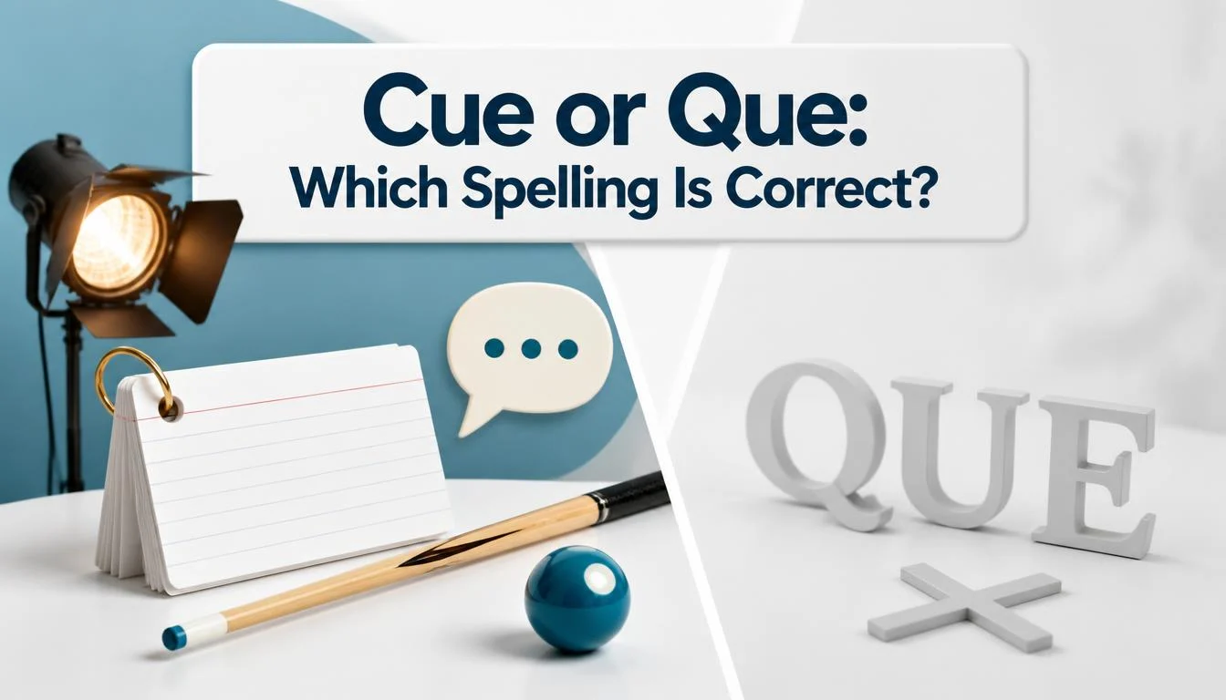 Cue or Que