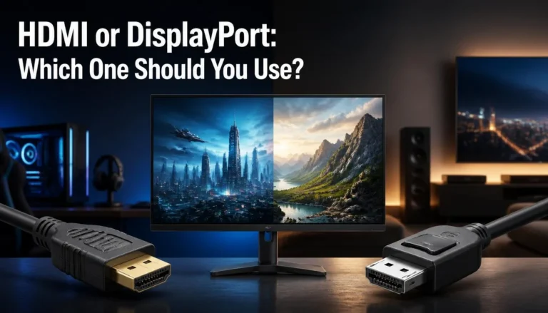 HDMI or DisplayPort
