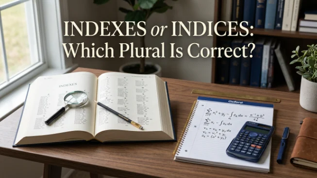 Indexes or Indices