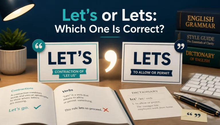 Let's or Lets