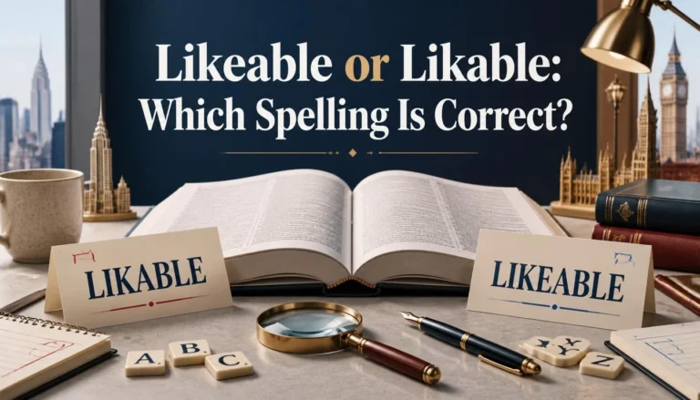 Likeable or Likable