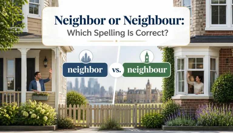 Neighbor or Neighbour
