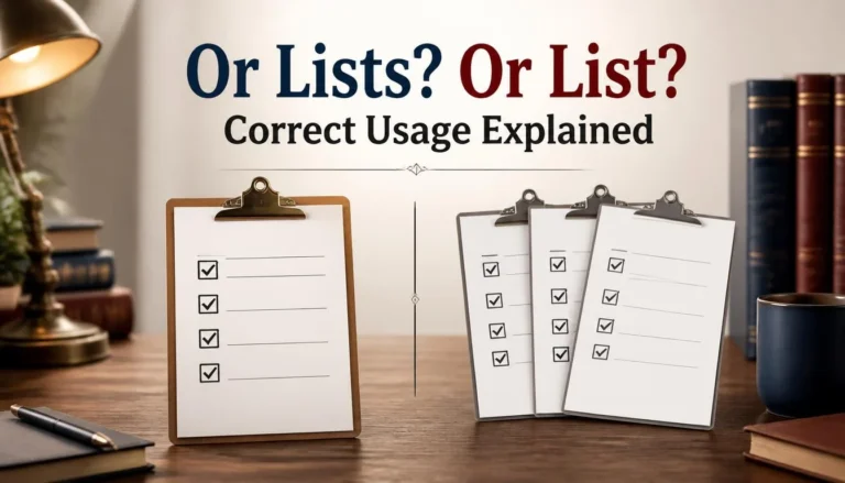 Or Lists