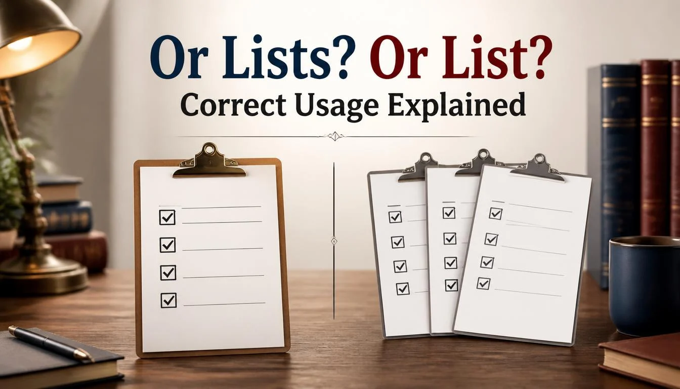 Or Lists