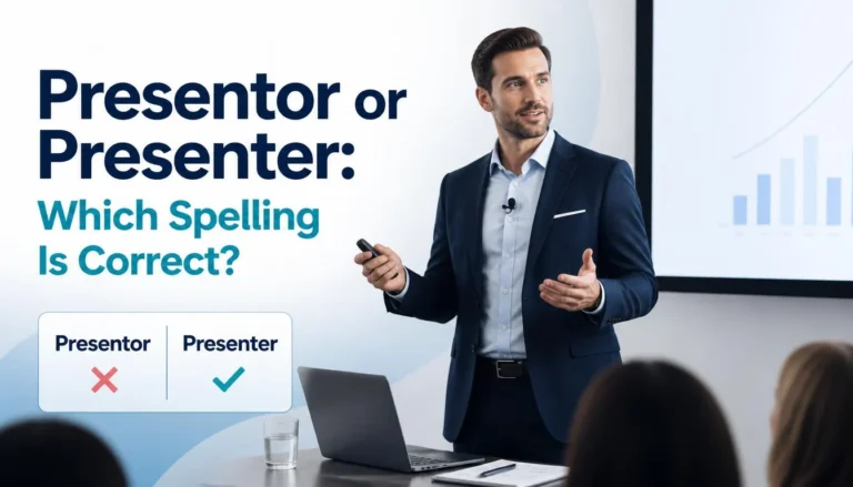 Presentor or Presenter