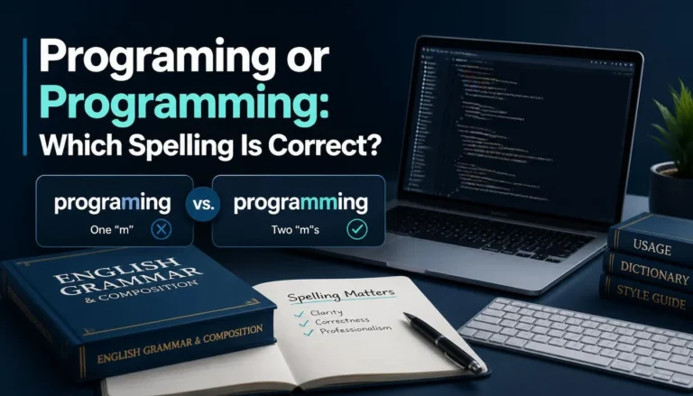 Programing or Programming