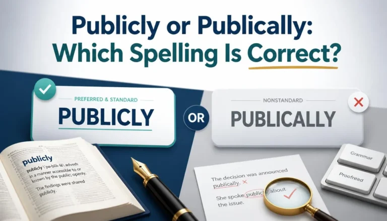 Publicly or Publically