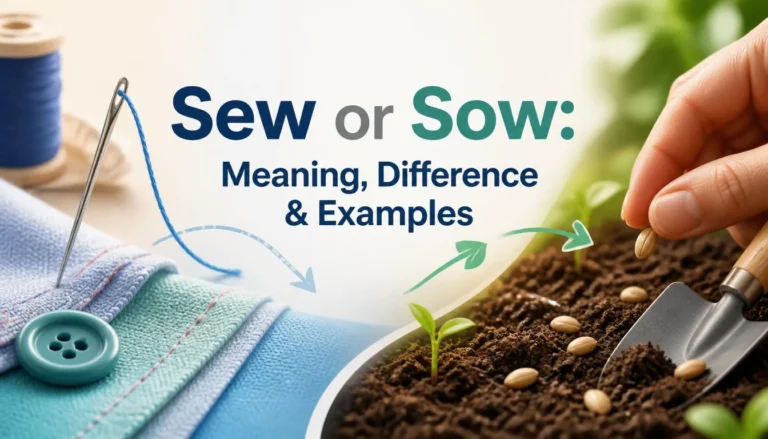 Sew or Sow