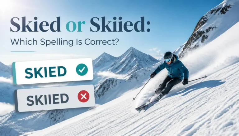 Skied or Skiied
