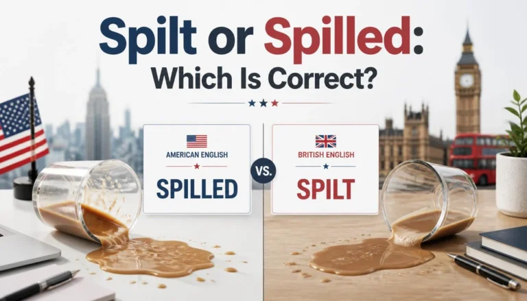 Spilt or Spilled
