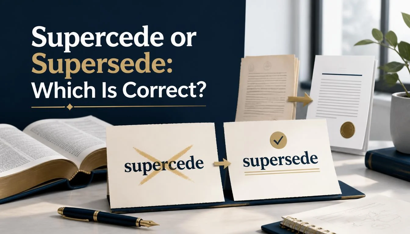 Supercede or Supersede