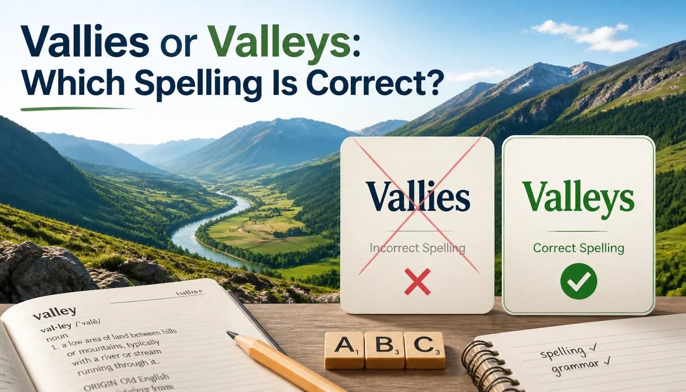 Vallies or Valleys