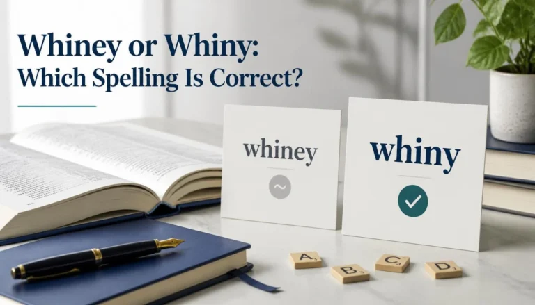 Whiney or Whiny