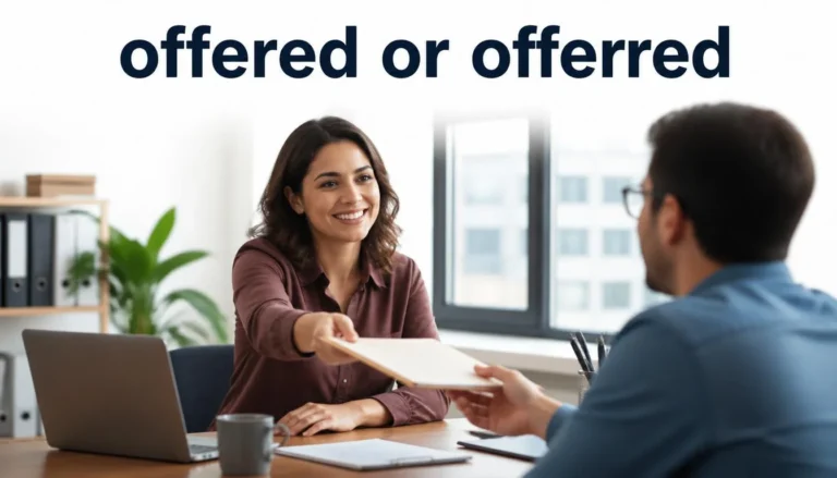 Offered or Offerred